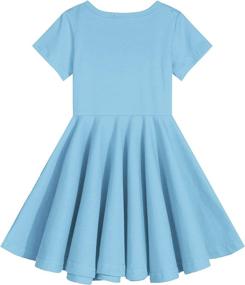 img 1 attached to Stylish and Comfortable Boyoo 👗 Girls Cotton Sleeve Casual Girls' Dresses