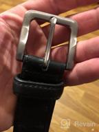 img 1 attached to Premium Metro Black Nickel Free Belt - Must-Have Men's Accessory for Style and Comfort review by Andre Noel