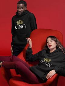 img 1 attached to Stylish His & Hers Couple Hoodie Set - Tstars King And Queen Matching Hoodies