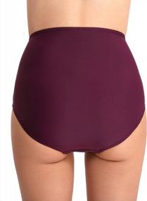 img 2 attached to Women'S High/Low Waisted Tummy Control Bikini Bottoms & Skirt Swimsuits