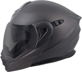 img 1 attached to 🏍️ ScorpionEXO Unisex-Adult Modular/Flip Up Adventure Touring Motorcycle Helmet (Anthracite, XX-Large) (EXO-AT950 Solid): Premium Safety & Comfort for Adventure Riders