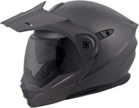 img 2 attached to 🏍️ ScorpionEXO Unisex-Adult Modular/Flip Up Adventure Touring Motorcycle Helmet (Anthracite, XX-Large) (EXO-AT950 Solid): Premium Safety & Comfort for Adventure Riders