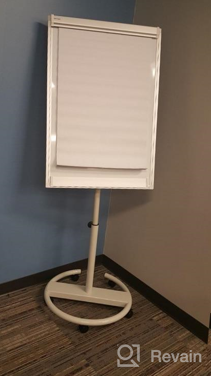 img 1 attached to 40X28 Inch Mobile Whiteboard With Stand, Magnetic Dry Erase Board And Accessories - Height Adjustable Flipchart Easel On Wheels (Black) review by Michael Norwood