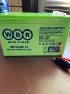 img 2 attached to Battery WBR HR1234W F2 12V 9 Ah review by Micha Dbrowski ᠌