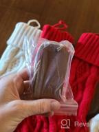 img 1 attached to 6 Pack 18" Large Cable Knit Christmas Stockings With Name Tags - Burgundy Red, Ivory White, Green Chunky Hand Stockings review by Eduardo Long