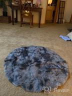 img 1 attached to 4X4 Soft White Round Area Rug: Modern Fluffy Circle Rug For Kids, Baby Room & Living Room - MIEMIE review by Sivabala Mickel