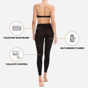 img 2 attached to High Waist Bodyshaper For Women: Farmacell 609Y - Tummy Control, Anti-Cellulite Leggings With Slimming And Shaping Features