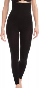 img 4 attached to High Waist Bodyshaper For Women: Farmacell 609Y - Tummy Control, Anti-Cellulite Leggings With Slimming And Shaping Features