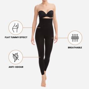 img 3 attached to High Waist Bodyshaper For Women: Farmacell 609Y - Tummy Control, Anti-Cellulite Leggings With Slimming And Shaping Features