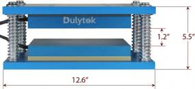 img 2 attached to Dulytek Retrofit Heat Plate Kit For Hydraulic Shop Presses: Anodized Aluminum Plates To Boost Efficiency