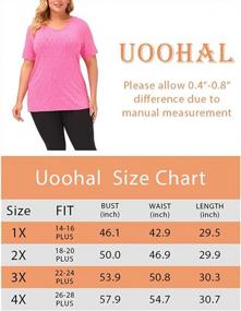 img 1 attached to Loose Fit Short Sleeve Yoga Tops For Plus Size Women - Perfect For Workouts And Summer