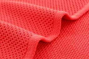 img 1 attached to Set Of 4 Large Red Waffle Weave Cotton Bath Towels - Quick-Drying, Lightweight And Thin Knit - Dimensions: 27" X 55" - From CC Caihong Towels