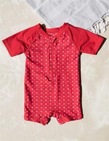 img 2 attached to Leveret Girls Piece Rashguard Months Apparel & Accessories Baby Boys best: Clothing