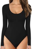 ultimate stylish comfort: mangopop women's stretchy bodysuit jumpsuits for fashion-forward women логотип