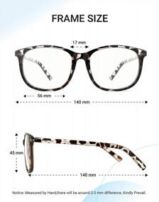 img 1 attached to Vintage Square Keyhole Design Blue Light Blocking Glasses For Men/Women, By Slocyclub