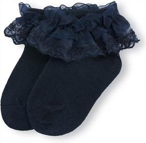 img 1 attached to 3 Pack Of Adorable Frilly Lace Ruffle Socks For Baby Girls - 0-12 Months