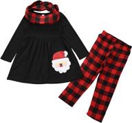 toddler christmas outfits clothes headband girls' clothing ~ leggings logo