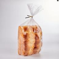 🍞 lesibag 150 piece bread loaf bags - 8x18 clear poly gusseted bags with twist ties - enhanced seo логотип