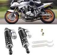 🏍️ universal motorcycle rear air shock absorbers, 320mm, gzyf pair, fit for honda suzuki yamaha kawasaki atv, go kart quad, dirt sport bikes - black & silver логотип