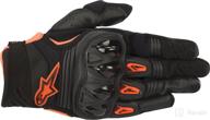 🧤 alpinestars megawatt gloves black/anthracite/orange md: unisex-adult, multi-size logo