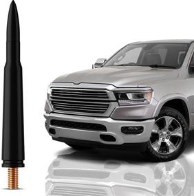 img 4 attached to 🔍 Enhanced Search-Optimized 50 Caliber Bullet-Style Antenna Mast (Black) for Dodge RAM 1500 (2002-2008)