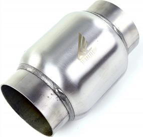 img 3 attached to TOTALFLOW 646 Mini Muffler 409SS 4.5" Round Width 4" Body 6" Overall Length Inner Inlet-3.5" Outer Diameter Outlet