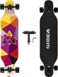 get your kids rolling with the longboard skateboard: 41 inch 8 layer canadian maple drop through longboards! logo
