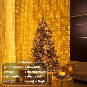 img 3 attached to Brighten Your Home With BHCLIGHT 300 LED Curtain Lights - 8 Modes, Waterproof & Indoor/Outdoor Use!