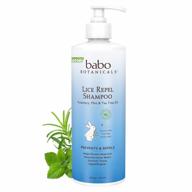 hypoallergenic vegan lice repel shampoo for kids - babo botanicals rosemary oil, 16 fl oz logo