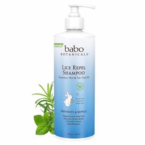 img 4 attached to Hypoallergenic Vegan Lice Repel Shampoo For Kids - Babo Botanicals Rosemary Oil, 16 Fl Oz