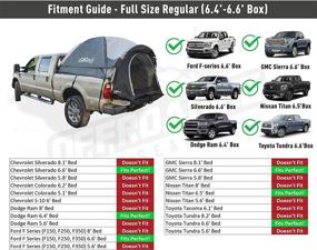 img 2 attached to 🚚 Truck Bed Tent with Front Awning, Ideal for 6.5' Box Length