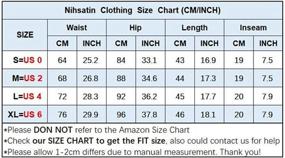 img 2 attached to Flaunt Your Style With Nihsatin'S High Waisted Fishnet Shorts For Women - Perfect Clubwear