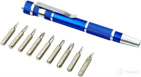 img 1 attached to Kikkerland CD34-A Precision 8-in-1 Screwdriver Tool, Available in Various Colors