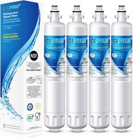 img 4 attached to Keep Your Refrigerator Fresh With ICEPURE RPWF Water Filter - 4 Pack Replacement For GE RPWF, RWF1063 And More
