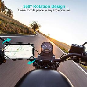 img 3 attached to Detachable 360° Rotation Bike & Motorcycle Phone Mount: Handlebar Cell Phone Holder for Scooter, Stroller, and Treadmill - iPhone Samsung Galaxy Compatible for Cycling