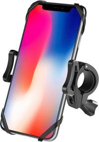 img 4 attached to Detachable 360° Rotation Bike & Motorcycle Phone Mount: Handlebar Cell Phone Holder for Scooter, Stroller, and Treadmill - iPhone Samsung Galaxy Compatible for Cycling