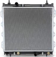 dna motoring oem ra 2677 aluminum radiator logo