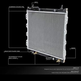 img 3 attached to Алюминиевый радиатор DNA Motoring OEM RA 2677