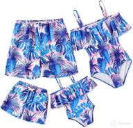 iffei matching swimwear shoulder monokini apparel & accessories baby boys best in clothing logo