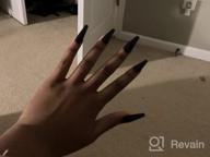 картинка 1 прикреплена к отзыву 💅 Dark Grape Long Ballerina False Fake Nails - Full Cover Manicure Design Acrylic Nails 100pc for Women Teen Girls - Colored Coffin Press on Nails от Michael Mayes