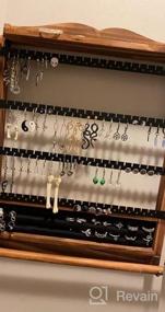 img 7 attached to Rustic Charm: QILICHZ Set Of 3 Wall Mounted Jewelry Organizers For Elegant Jewelry Display & Storage