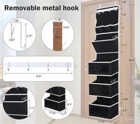 img 2 attached to 📦 Organize and Maximize Space with the Super Convenient Sturdy Door Over Hanging Organizer - Large Clear Windows and Door Hook Included!