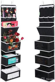 img 4 attached to 📦 Organize and Maximize Space with the Super Convenient Sturdy Door Over Hanging Organizer - Large Clear Windows and Door Hook Included!