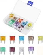 90pcs zzoy blade fuse assortment set for automobiles, trucks, motorcycles, and suvs - includes 5a, 7.5a, 10a, 15a, 20a, 25a, 30a, 35a, and 40a fuses logo