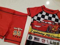 img 1 attached to Optimized Disney Cars Lightning ❤️ McQueen Boys' Two Piece Swim Set review by Jason Stokes