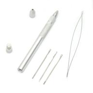 luwigs 1 set hair extension tools aluminum ventilating holder and needles kit (holder & needles kit, one set) - seo optimized product name logo