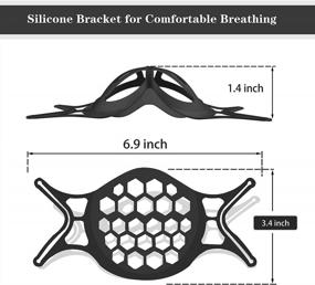 img 1 attached to 10 Pcs 3D Mask Bracket Internal Support Frame - Upgrade Your Face Mask With Reusable Face Bracket For Ultimate Comfort And Protection Under Face Shield