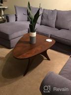 img 1 attached to Contemporary Style Blaze Accent Table - Solid Wood Coffee Table In Rich Pecan Finish For Living Room By Ink+Ivy review by Michael Hawkins