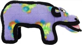 img 4 attached to TUFFY Zoo Junior Hippo Dog Toy - Multi-Squeaker - Durable, Tough & Strong Soft Toy For Interactive Play (Tug, Toss & Fetch), Machine Washable & Floats - World'S Tuffest.