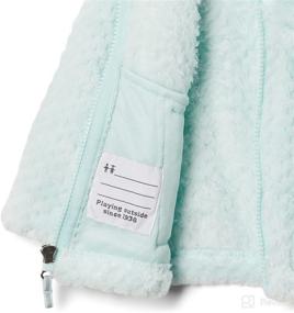 img 2 attached to 🔥 Columbia Girls' Fire Side Sherpa Full Zip: Cozy Comfort for Active Kids